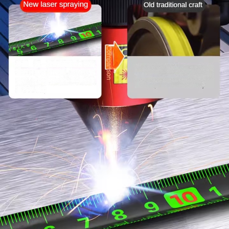 Self Locking Fluorescent Steel Tape Measure High-precision Laser Inkjet ...
