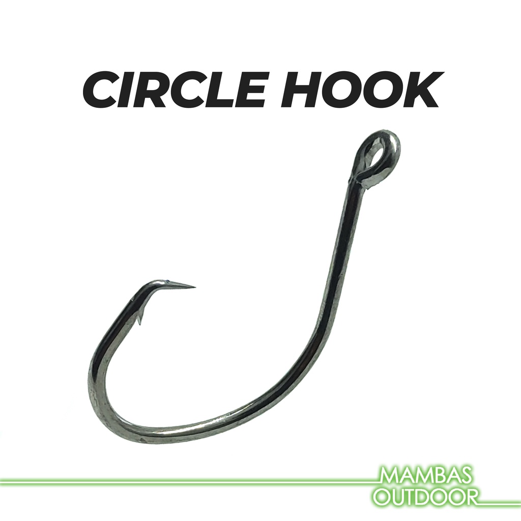 5 PCS] Circle Hook 1#-5/0# Bottom Fishing High Carbon Steel