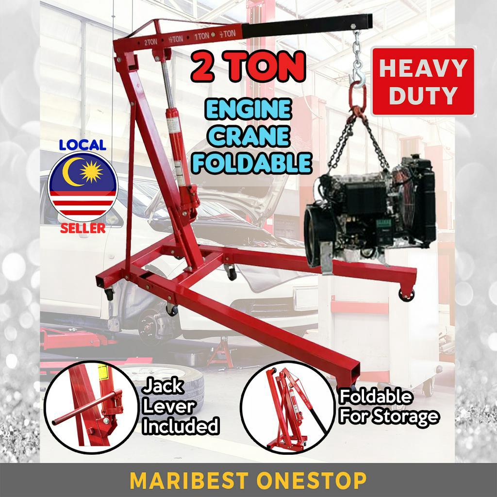 2 Ton Heavy Duty Hydraulic Engine Crane Foldable Engine Crane Repair ...