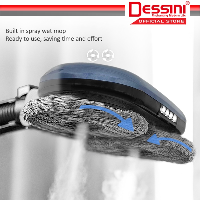 DESSINI ITALY Tornado PRO Electric Spray Mop Vacuum Cleaner Head ...