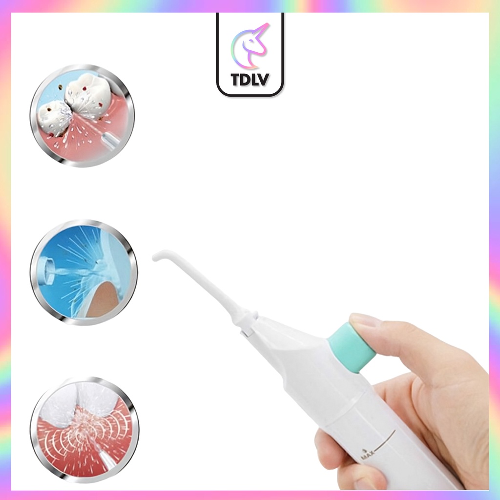 TDLV Portable Power Floss Dental Water Jet Cord Tooth Cleaning Teeth