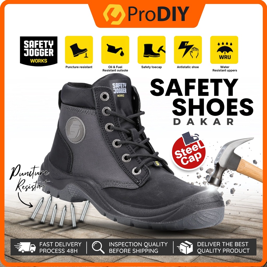 SAFETY JOGGER DAKAR Safety Boots men Medium Cut Steel Toe Working
