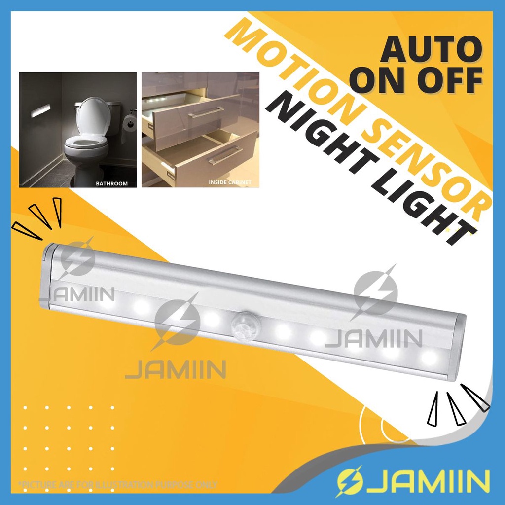 Torchlight + PIR Motion Sensor Night Light Auto On Off Motion Sensor ...