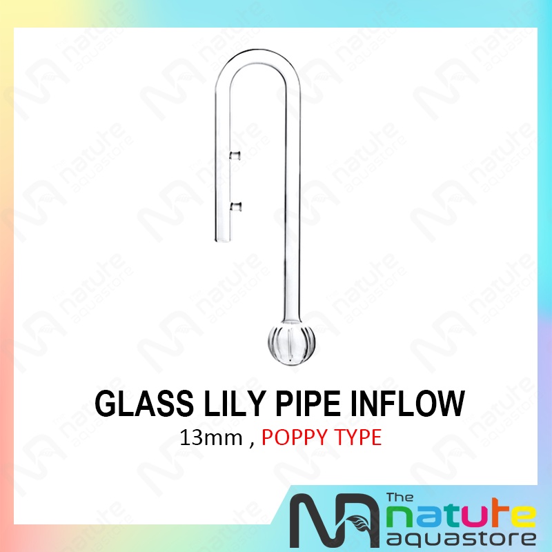 Aquarium Glass Lily Pipe Poppy Style Inflow 13mm | Shopee Malaysia
