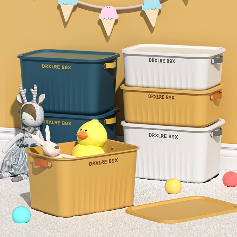 Johor Seller | Modern Color Storage Box with Lid Household Store Toys ...
