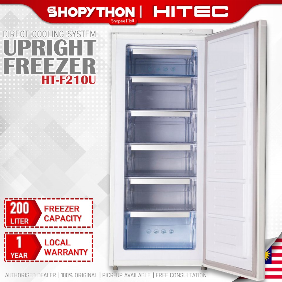 HITEC Upright Freezer HT-F210U (200L) Single Door 6 Drawer Direct ...