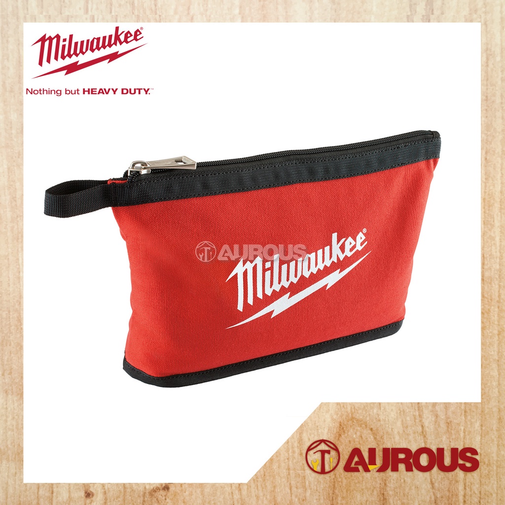 MILWAUKEE HEAVY DUTY ZIPPER POUCH BAG WATER RESISTANT (48228180