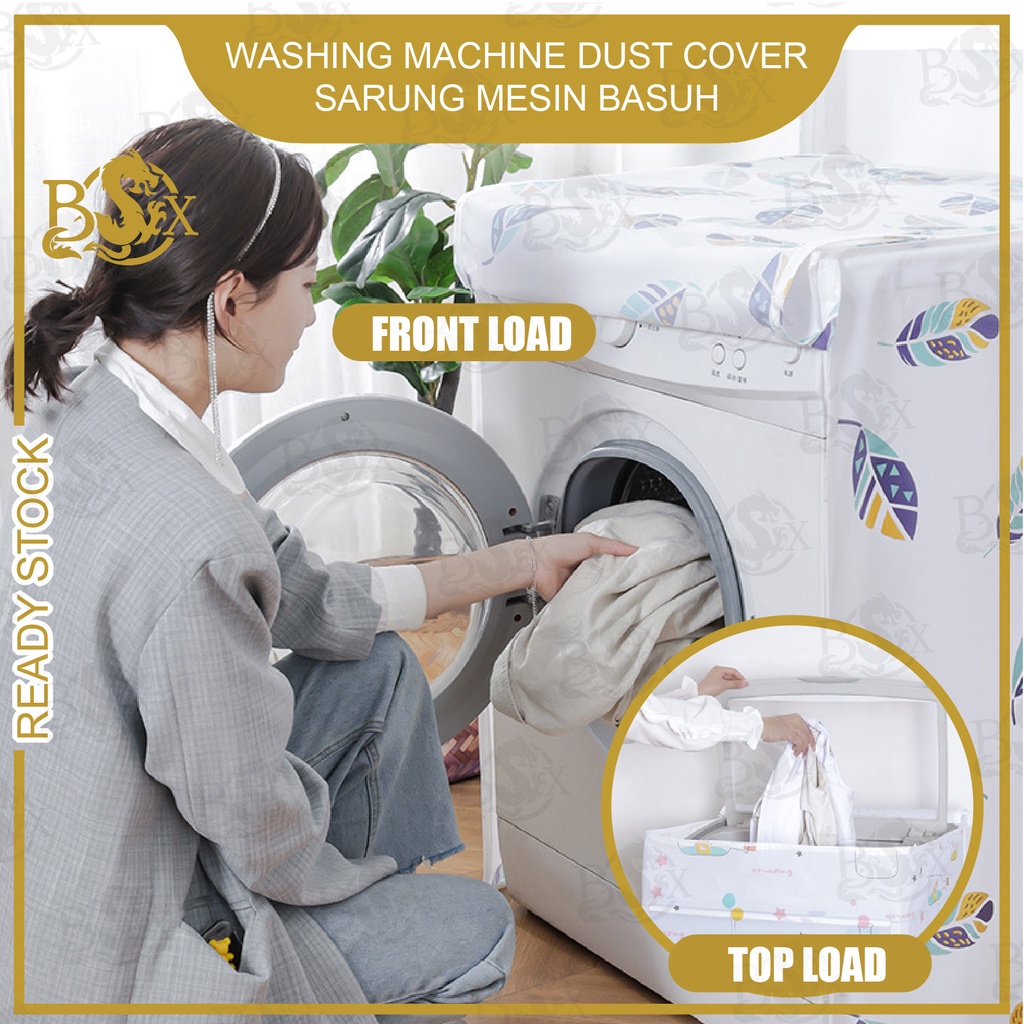 Thick Washing Machine Cover for Top Load and Front Load, Washer Dryer Cover  Waterproof and Dustproof with Smooth Zipper
