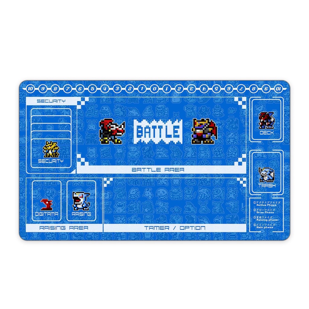 V2 Color Sprites TCG Playmat, Card Game Playmat, Vital Bracelet, Custom