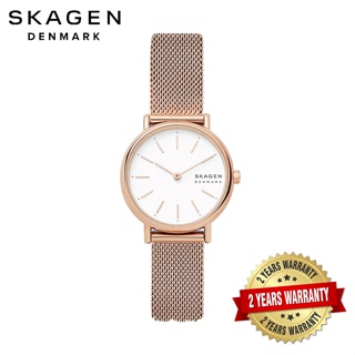 Signatur Lille Slim Rose Gold-Tone Steel Mesh Watch SKW2694 - Skagen