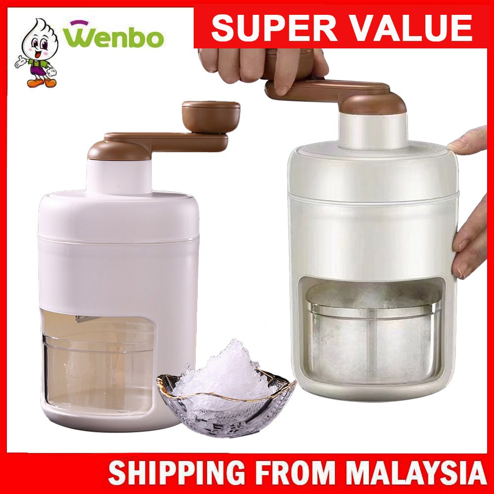 Wenbo Household DIY Mini Ice Crusher Manual Hand Crank Machine Ice
