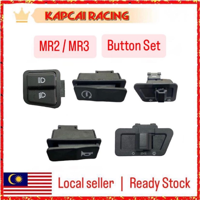 Full Button Set Butang Handle Switch HI LO Signal On Off Starter Horn ...