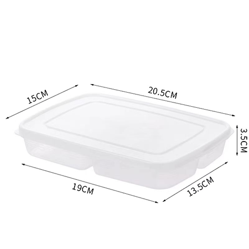 4 Grids Freezer Storage Box Kitchen Rectangle Refrigerator Fridge ...
