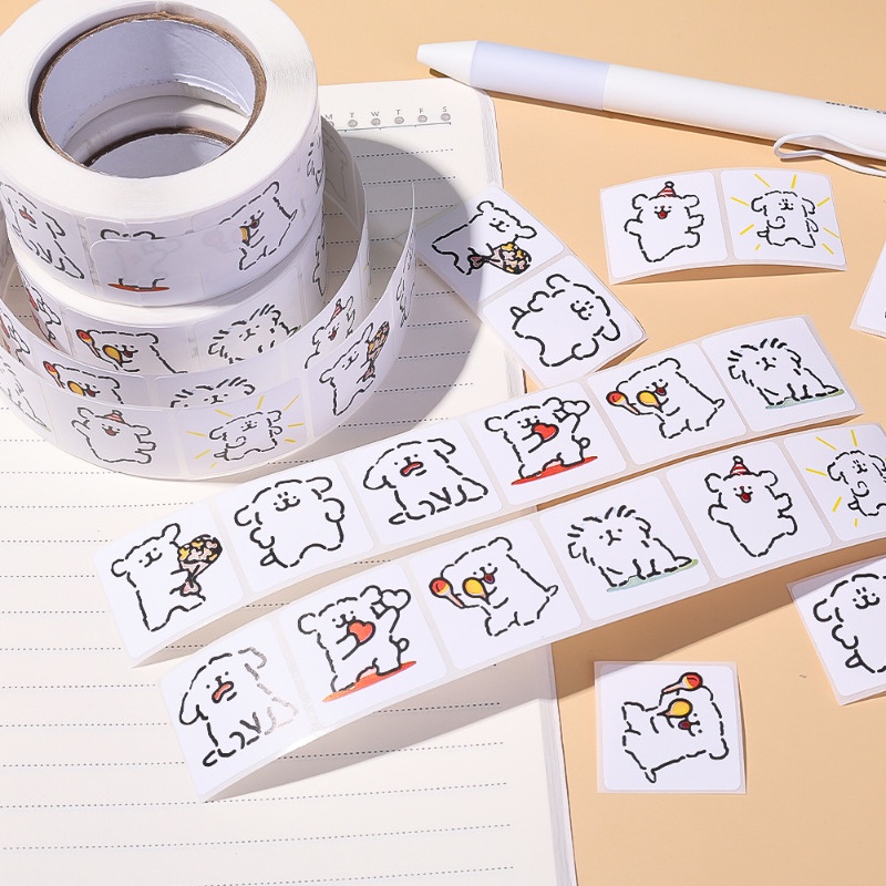 24-500 Pcs Creative Interesting Stickman Pattern Seal Tags / Stationery ...