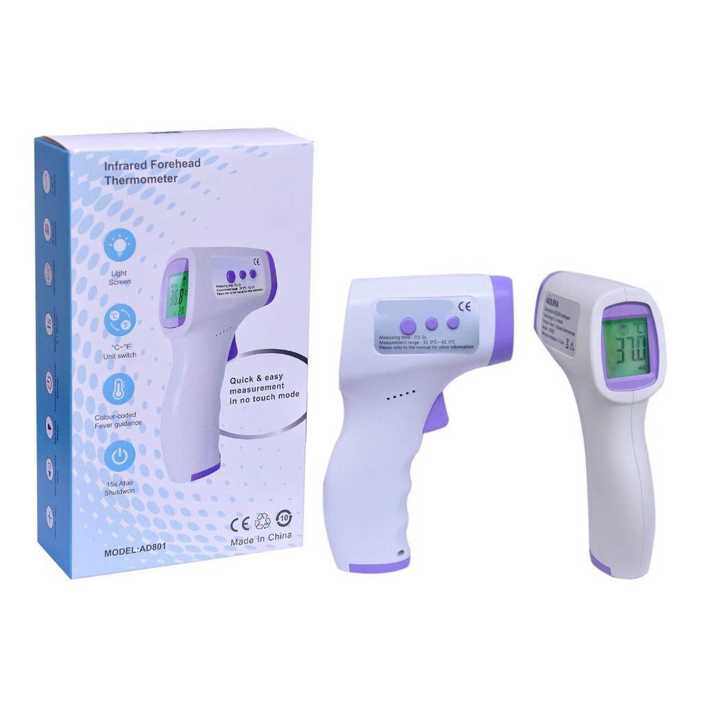 Thermometer Adult Digital Non Contact Infrared Thermometer Forehead Surface Temperature Kids Cek Suhu Badan Demam