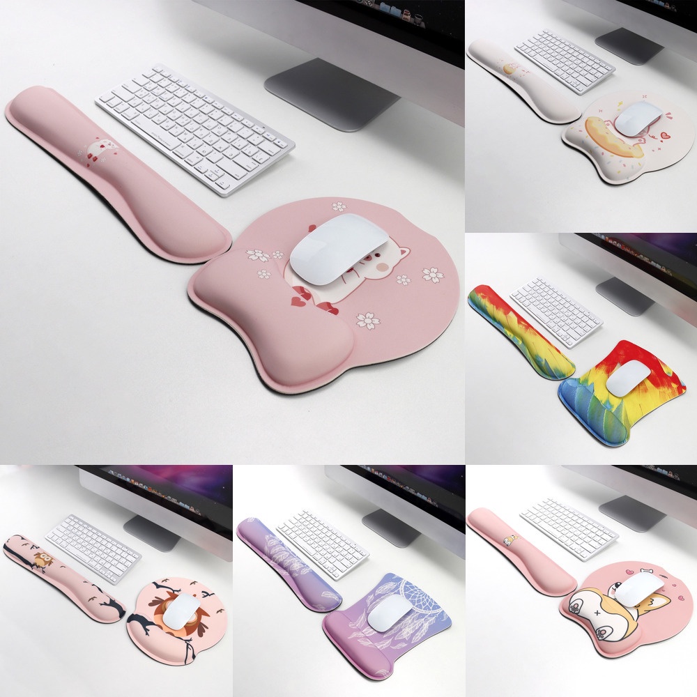 40 Styles Ergonomic Mouse Pad Set With Wrist Supported Comfortable