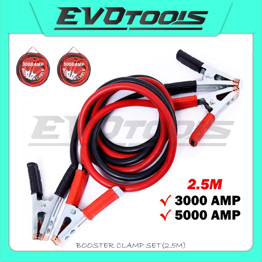 BOOSTER CLAMP SET (2.5M) 3000A 5000A/JUMPSTART CABLE STARTER/CAR