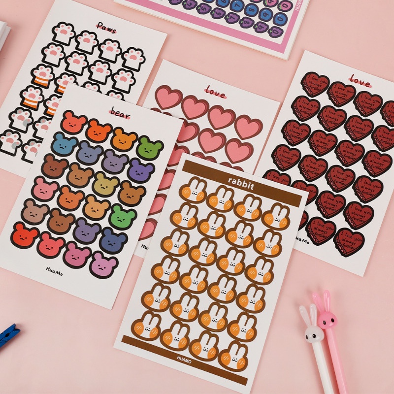 24-500 Pcs Creative Interesting Stickman Pattern Seal Tags / Stationery ...