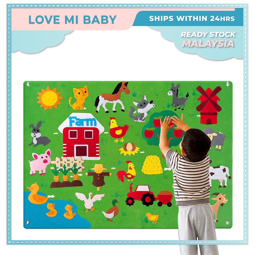 DIY Felt Board Flannel Story Board Toys Craft Story Set For Kids Early Learning Craft Story