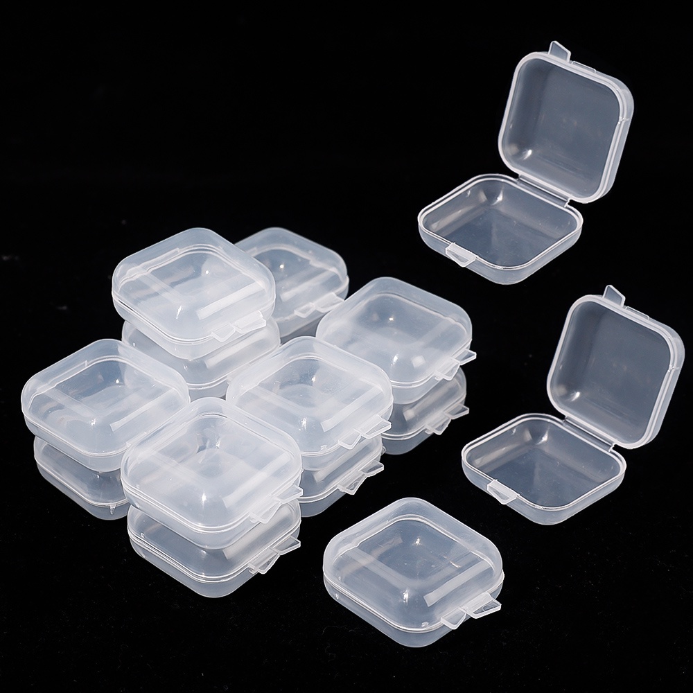 5/10Pcs Decorations Container Storage Dust-proof Transparent Plastic ...