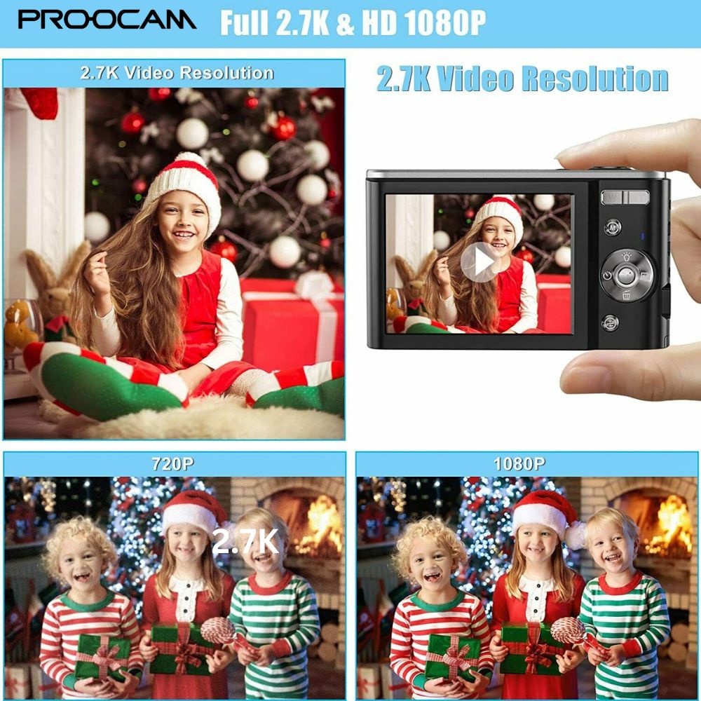 PROOCAM DC-402 DIGITAL CAMERA 48MP 1080P 2.8-inch IPS Screen 16X Zoom ...