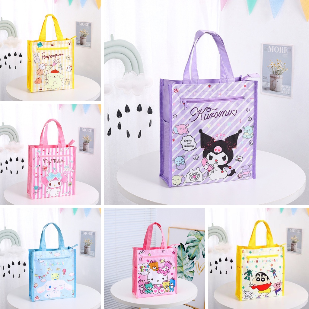 EASY1.SALES Tuition Bag Sanrio Kuromi Hello Kitty Shin Chan Shoulder ...