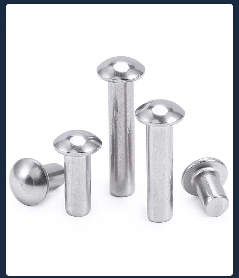 [WDY] 304 Stainless Steel Semicircle Head Solid Rivets GB867 Hand ...