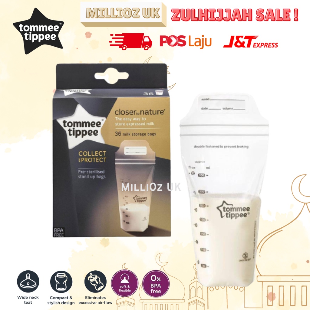 Tommee Tippee Closer To Nature Pre Sterilised Milk Storage Container