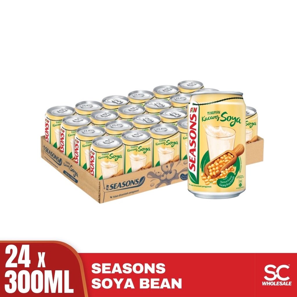 F&N Seasons Soya Bean Cans Drinks 300ml x 24 (1 Carton) Shopee Malaysia