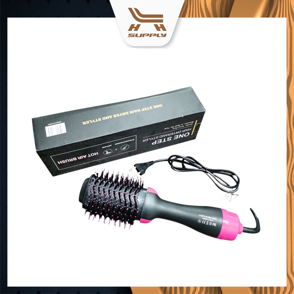 Lh Hair Dryer 3 In 1 Negative Ion Hot Air Comb Dryer Curly Hair Straight Hair One Step Hairbrush 0506