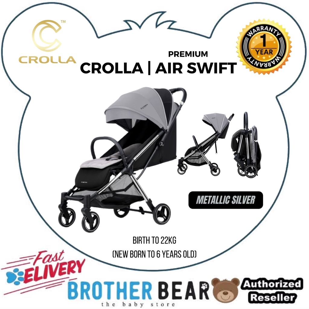 SPECIAL PROMO] Crolla Air Swift Premium Stroller NB–22kg (Cabin - Main Image
