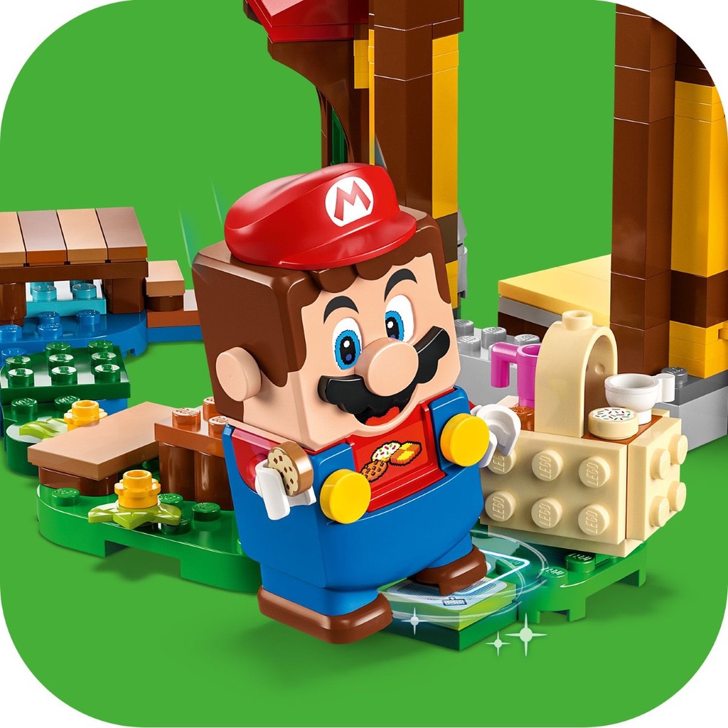 LEGO 71422 Super Mario: Picnic at Marios House Expansion Set Building ...