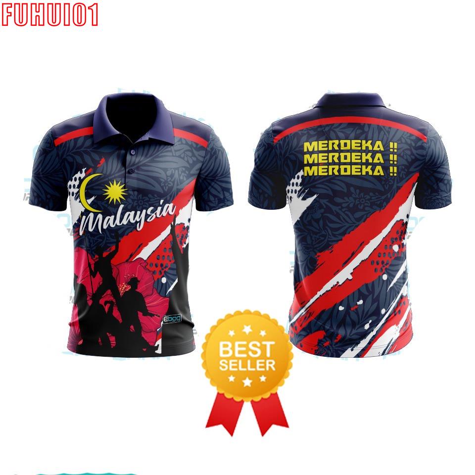 (Fuhui01) [Ready Stock] Baju Malaysia 10 Sublimation /AC Big Size Plus ...