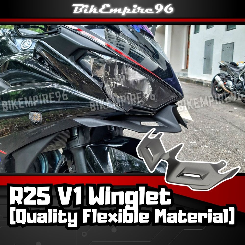 Yamaha R25 V1 Winglet (Quality Flexible Material) | Shopee Malaysia