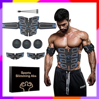 EMS ABS Rechargeable Wireless Abdominal Muscle Stimulator Smart Fitness  Massage Sticker Weight Loss belt Body Slimming belt