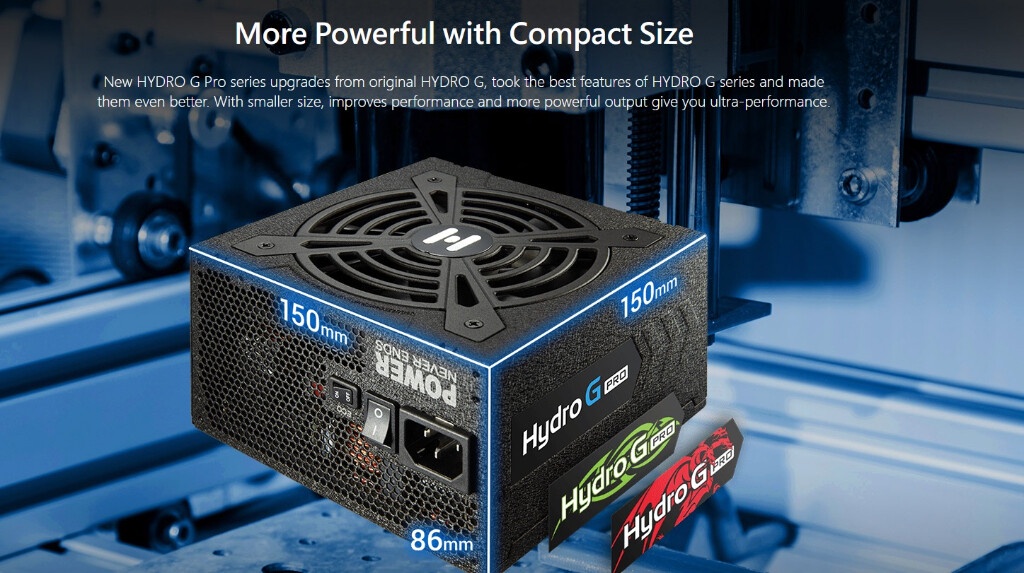 FSP Hydro G PRO 1000W / 850W / 750W ATX3.0 PCIe5.0 80 Plus Gold