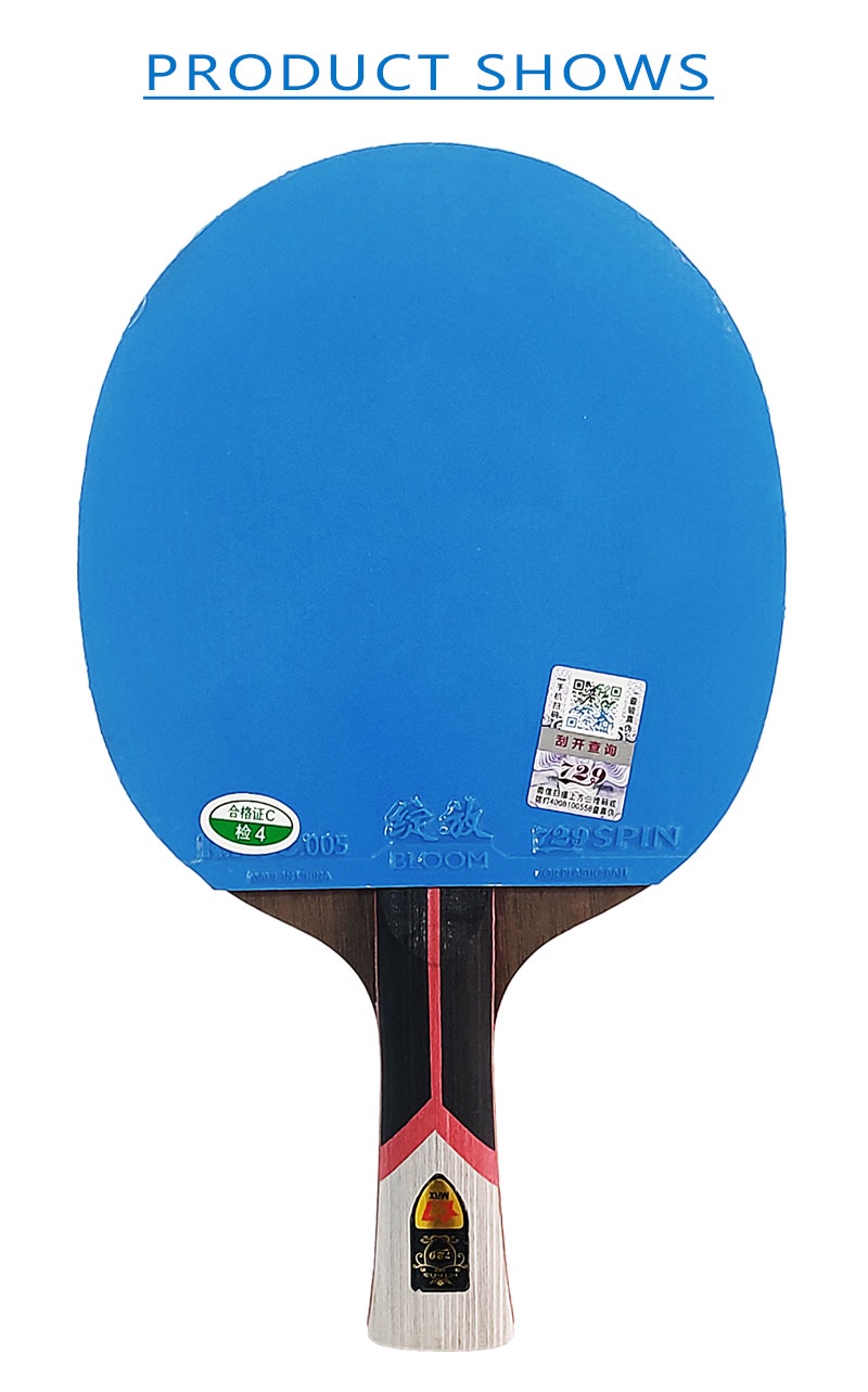 729 King 6/7 Star Table Tennis Racket Brand New Blue Rubber Sticky Ping ...