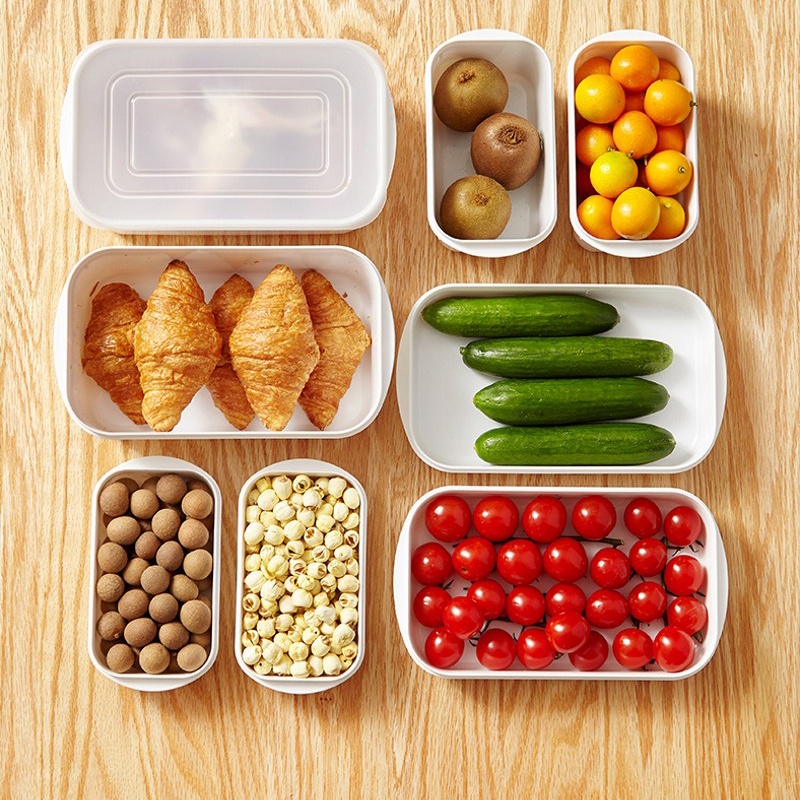 Kitchen Transparent Refrigerator Food Storage Box / Vegetable Fruit ...