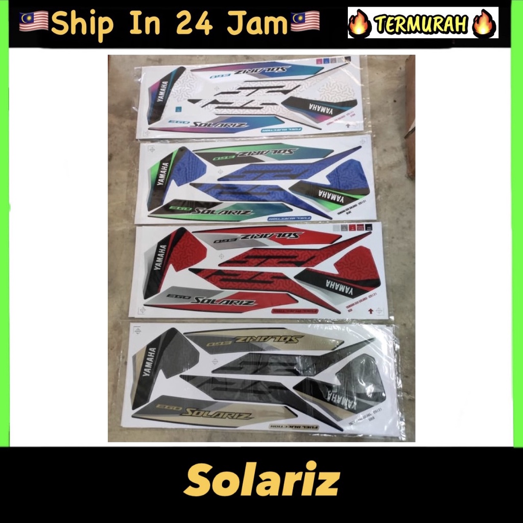 Yamaha Ego Solariz stiker sticker body stripe cover set (2) HLD ...