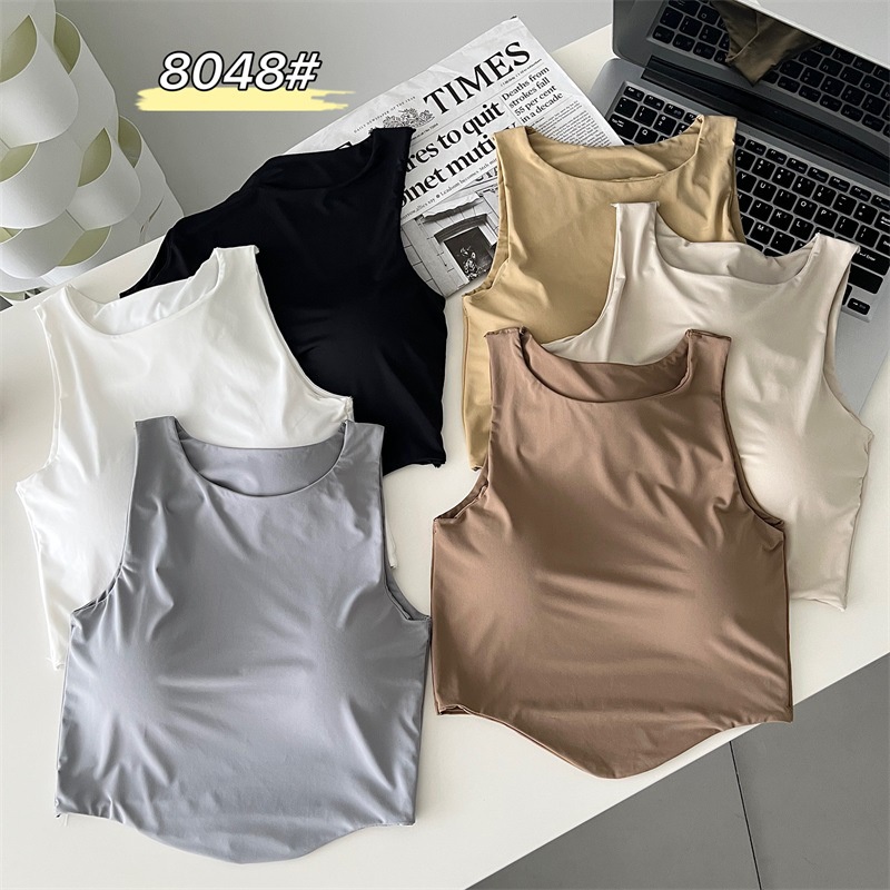 For 40-60kg Summer Ice Silk Back Shaping Spaghetti Straps Chest Wrap ...