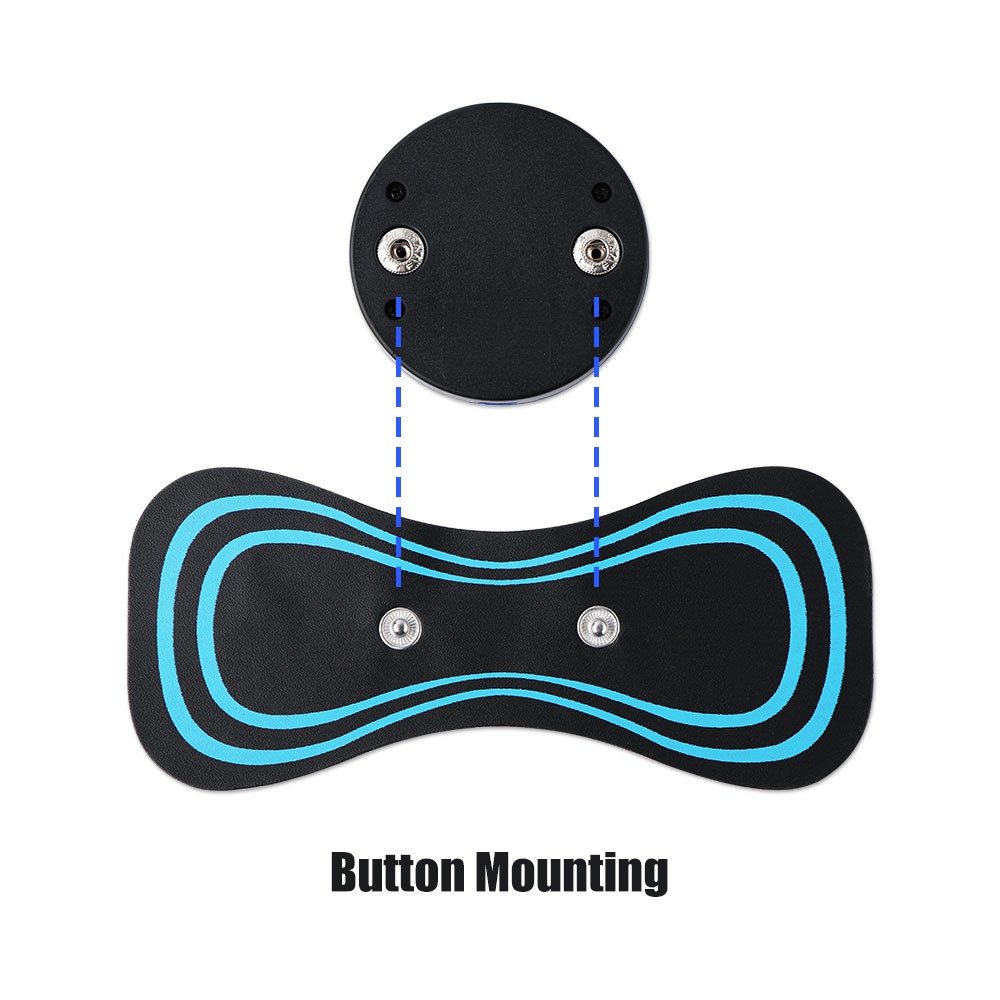 EMS Cervical Massage Stickers USB Rechargeable Stimulator Electric ...