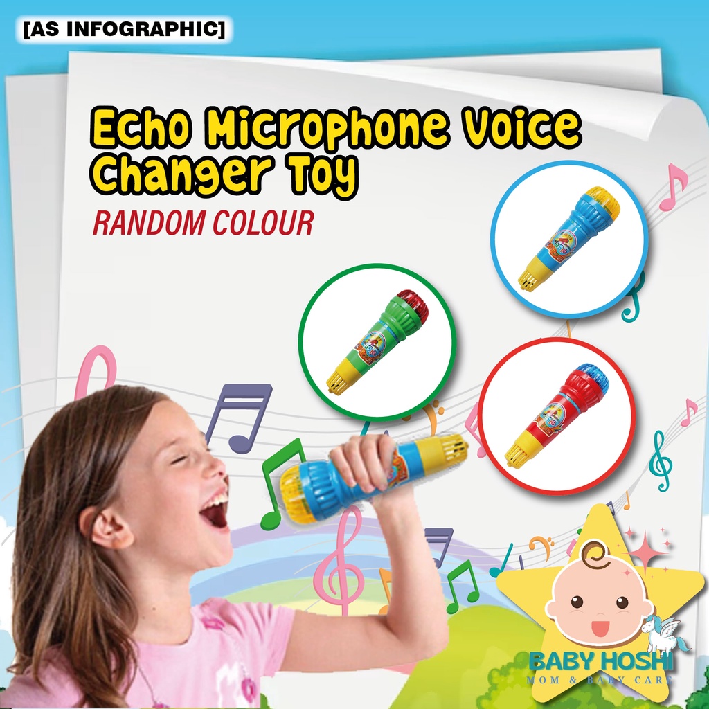 [BH] Echo Microphone Karaoke Mic Voice Changer Toy Kid Party Song