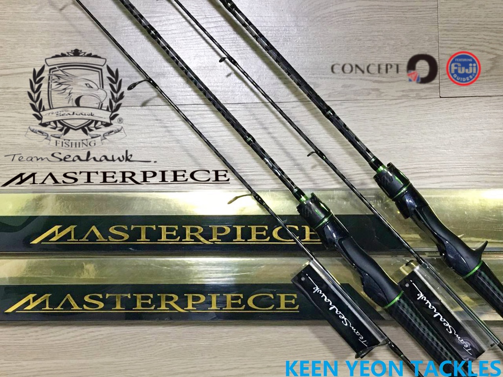 TEAM SEAHAWK MASTERPIECE FISHING ROD (SPINNING/BAITCASTING) | Shopee ...