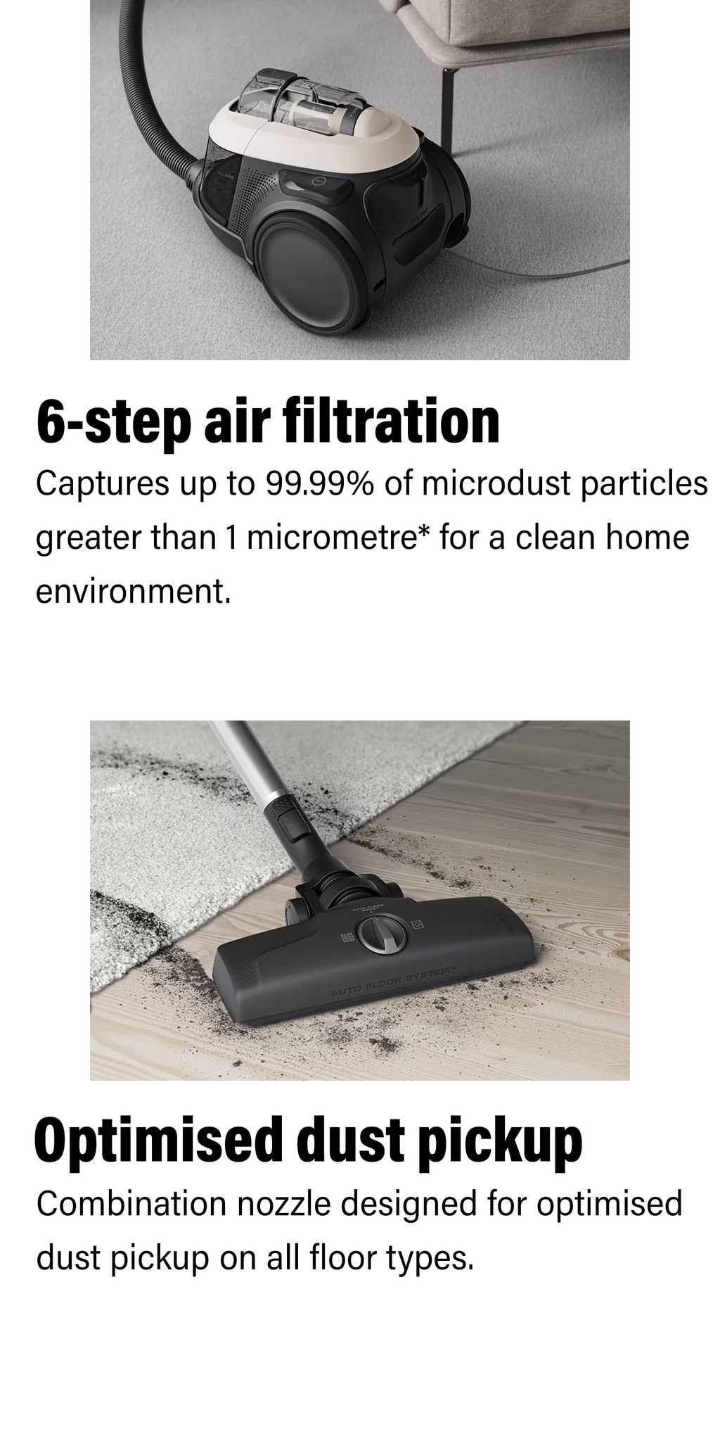 Electrolux EFC71622SW UltimateHome 700 Bagless Vacuum Cleaner with 6 ...