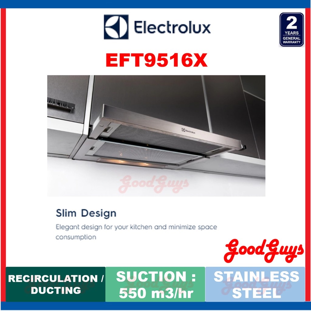 Seller s Own Fleet ELECTROLUX EFT9516X 90cm SLIMLINE HOOD STAINLESS STEEL Shopee Malaysia