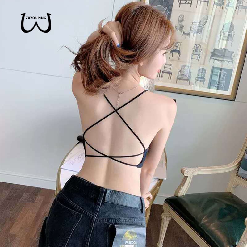Seamless Rib Cross Back Yoga  Bra