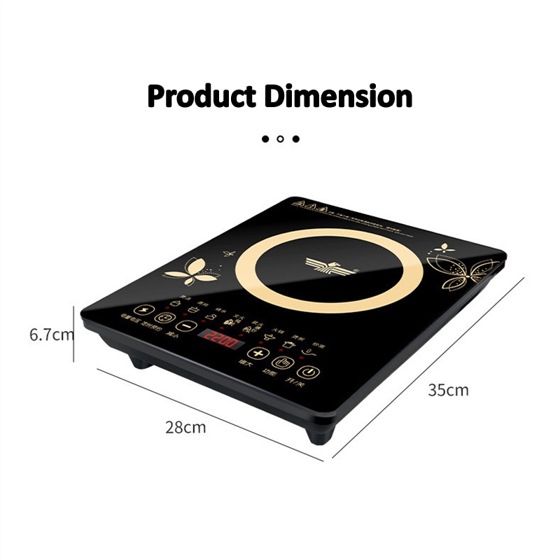 GDeal Multifunction Touch Screen Induction Cooker High Power Fire