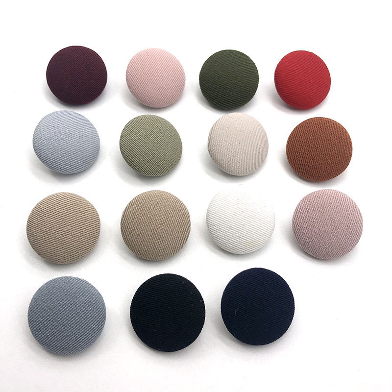 10pcs Circular Colored Bag Buttons for Women's Cashmere Small Suit ...