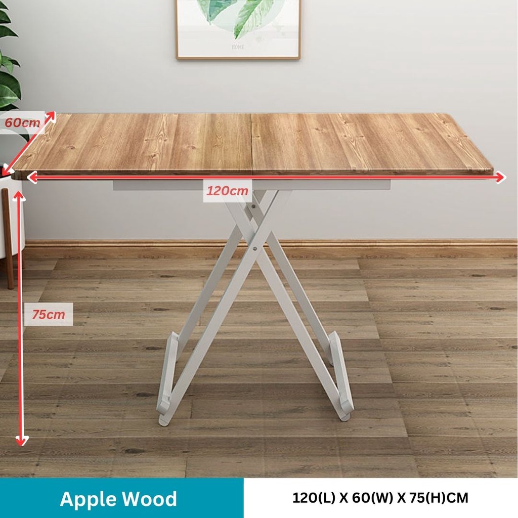 COOKY9 READYSTOCK Foldable Dining Table Foldable Dining Chair Simple ...