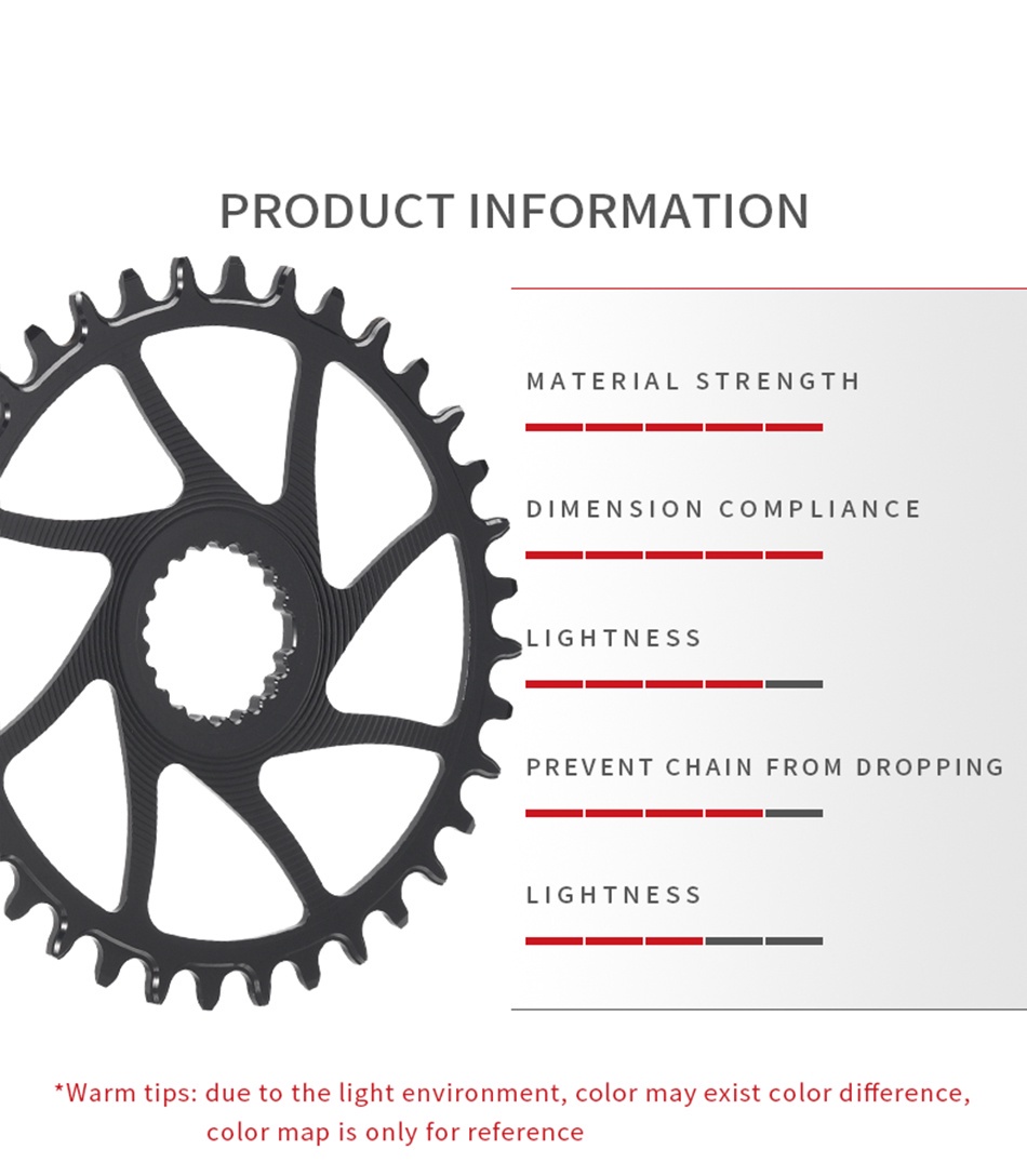 Chainring 3mm Offset Shimano Direct Mount MTB Narrow Wide 28-38T ...